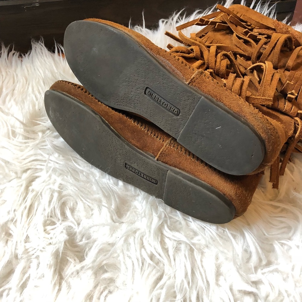 Minnetonka Fringe Cognac boots - Picture 6 of 8